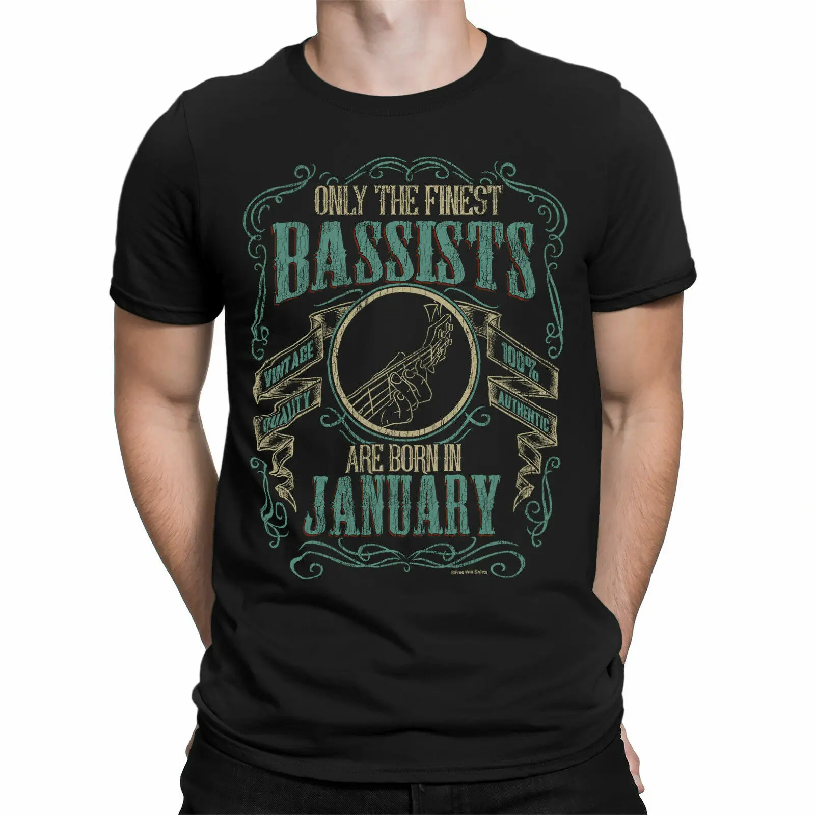 Mens Quality T-Shirt Bass Guitar Finest BASSISTS Born JANUARY Music Guitarist
Mens Quality T-Shirt Bass Guitar Finest BASSISTS Born JANUARY Music Guitarist