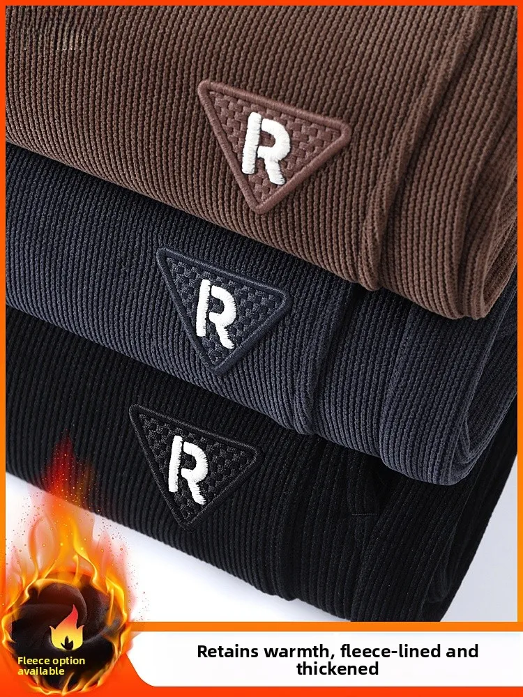 Corduroy Fce Lined Casual Pants Men's Autumn Winter Thi Warm Windproof Harajuku Sle Elastic Waist Cargo kets
Corduroy Fce Lined Casual Pants Men's Autumn Winter Thi Warm Windproof Harajuku Sle Elastic Waist Cargo kets