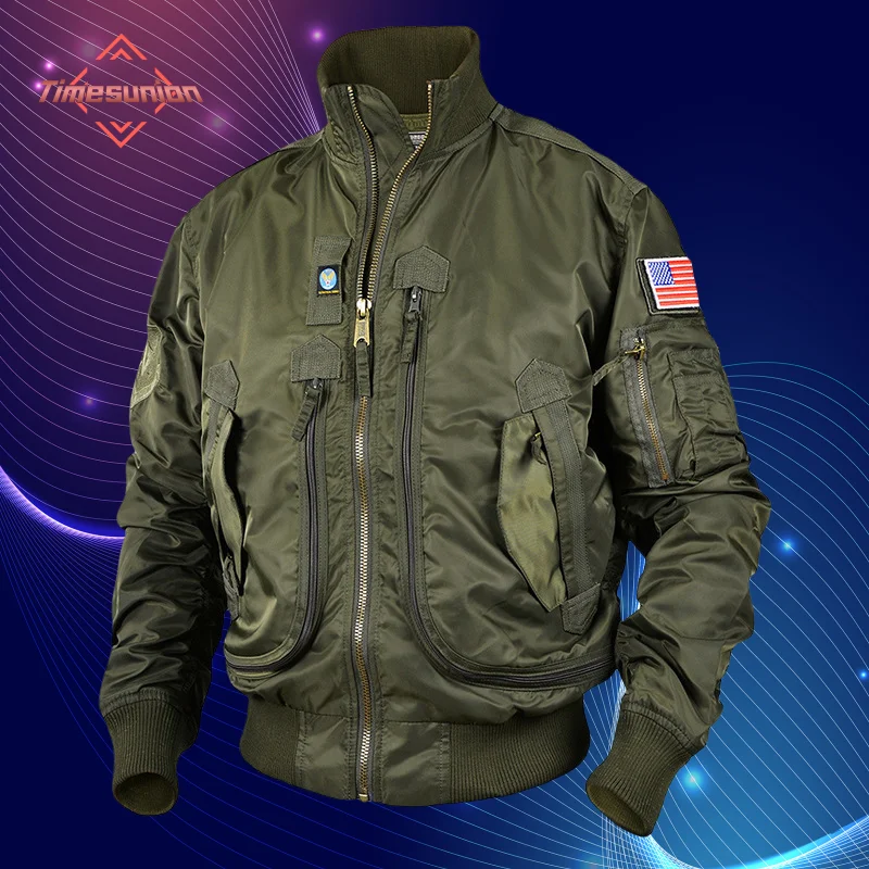 Tactical Military Jackets Big Pocket Pilot Baseball Air Force Coat Spring Autumn Bomber Jacket Stand-collar Motorcycle Outwear
Tactical Military Jackets Big Pocket Pilot Baseball Air Force Coat Spring Autumn Bomber Jacket Stand-collar Motorcycle Outwear