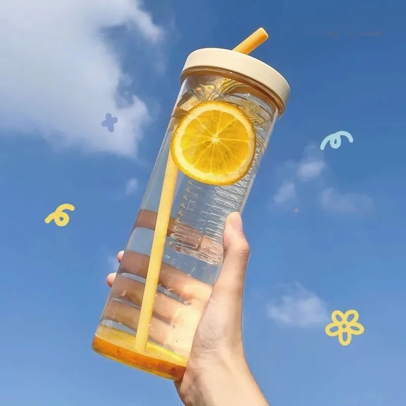 Large Capacity Portable Water Cup For Female Students With Folding Straw Easy To Use Juice Cup For Outdoor Sports Travel
Large Capacity Portable Water Cup For Female Students With Folding Straw Easy To Use Juice Cup For Outdoor Sports Travel