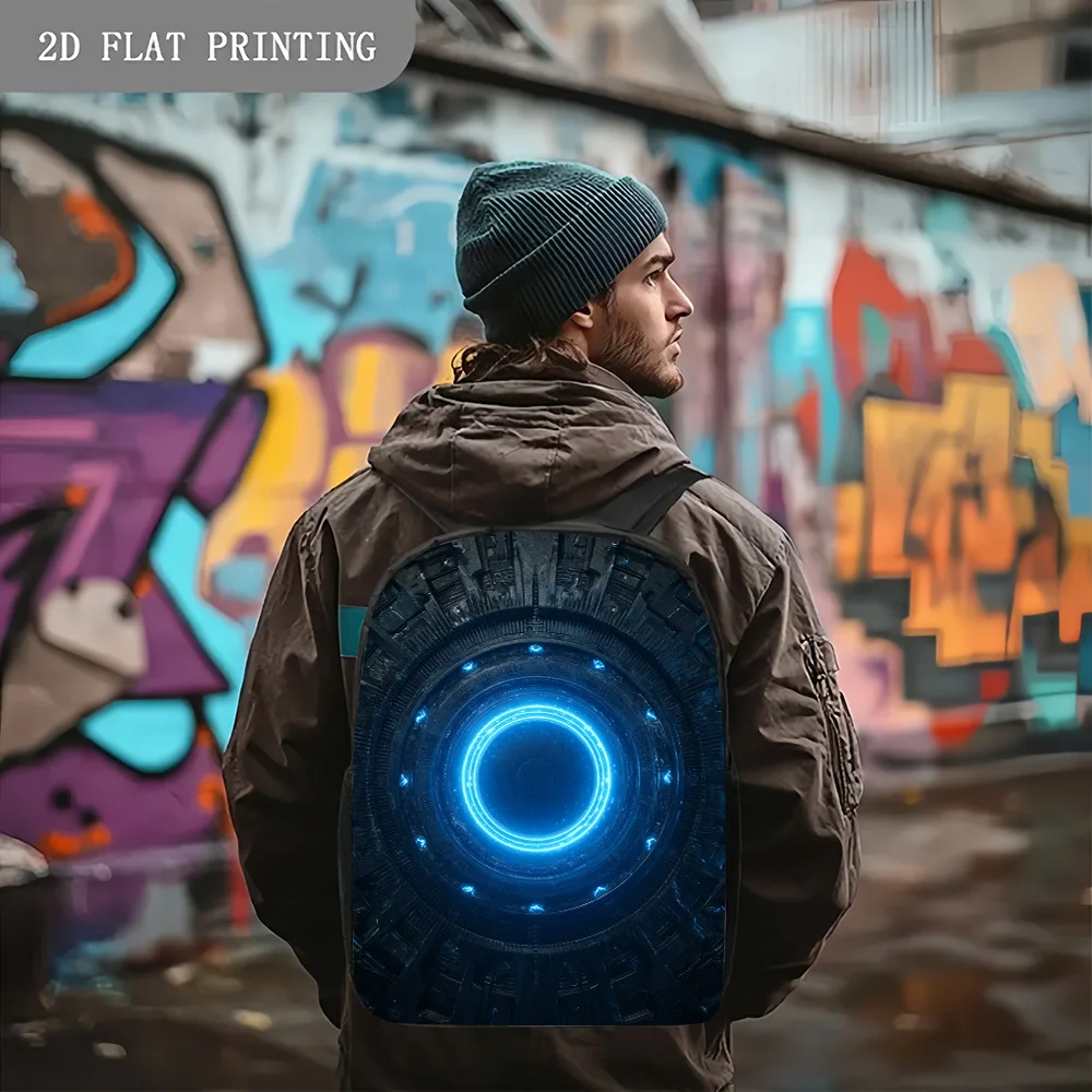 1pc Modern Neon Light Backpack with Blue Glow - Lightweight School Suitable for, Travel & Bookbag, Adjustable Straps & Zipper Cl
1pc Modern Neon Light Backpack with Blue Glow - Lightweight School Suitable for, Travel & Bookbag, Adjustable Straps & Zipper Cl