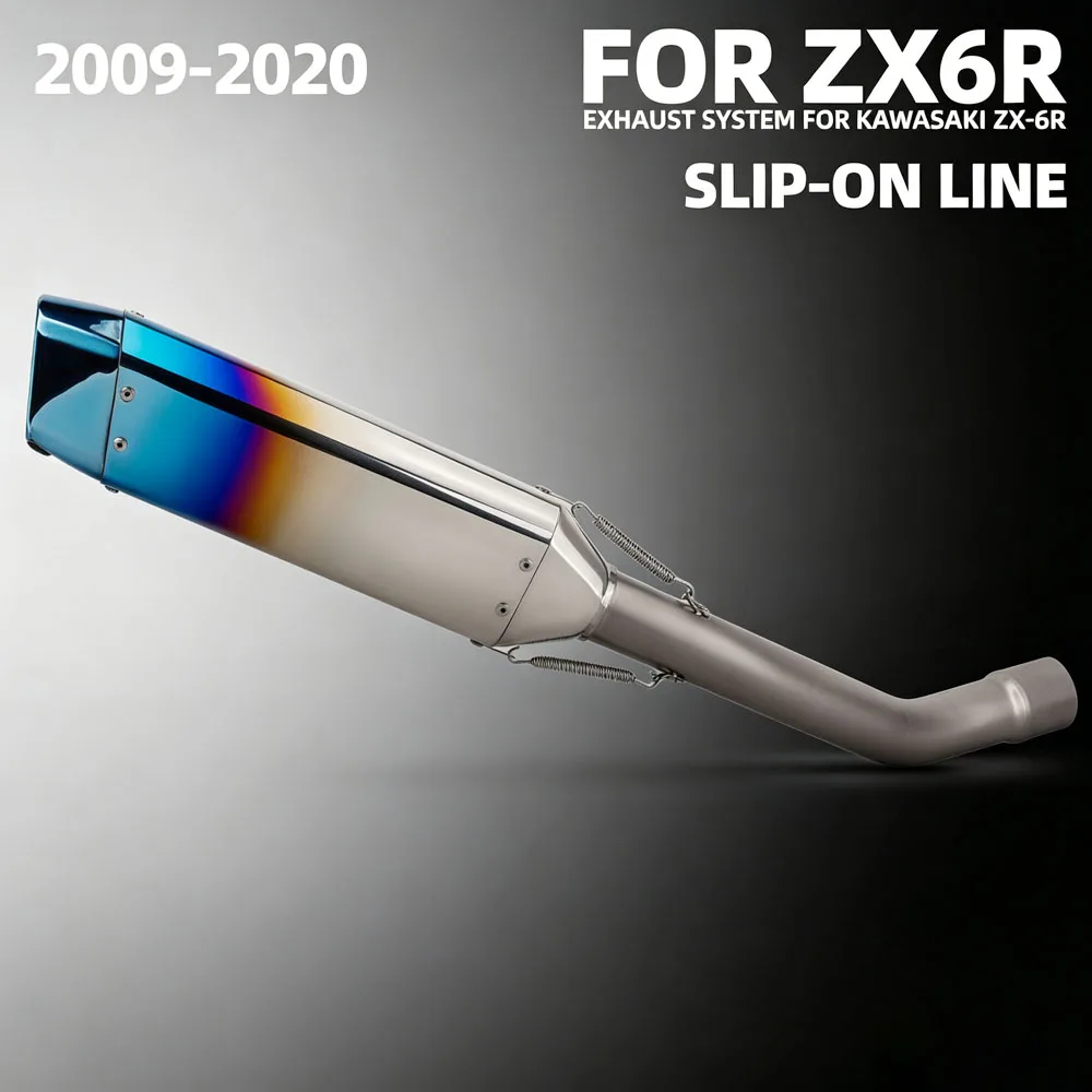 Slip On Line For Kawasaki ZX6R ZX-6R ZX636 2009-2020 Motorcycle Exhaust Kit Racing Middle Pipe Escape Muffler With DB Killer
Slip On Line For Kawasaki ZX6R ZX-6R ZX636 2009-2020 Motorcycle Exhaust Kit Racing Middle Pipe Escape Muffler With DB Killer