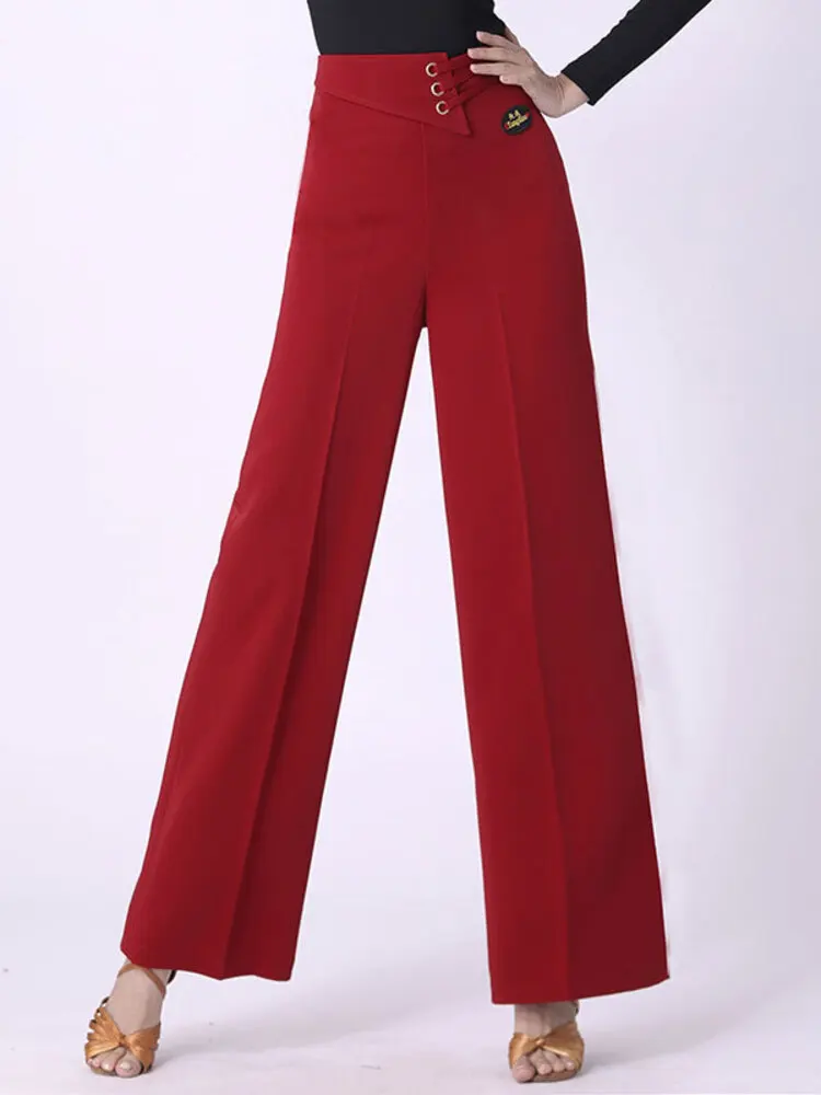 Solid Color Ballroom Standard Evening Pants Classical Dance High Waist Competition Luxury Latin Women Loose Trousers
Solid Color Ballroom Standard Evening Pants Classical Dance High Waist Competition Luxury Latin Women Loose Trousers