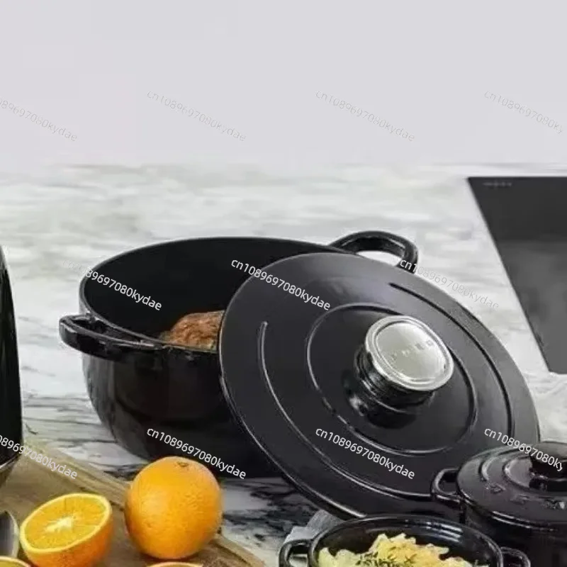 24Cm double handle cast iron enamel pot popular foreign trade thickened non-stick saucepan classic design
24Cm double handle cast iron enamel pot popular foreign trade thickened non-stick saucepan classic design
