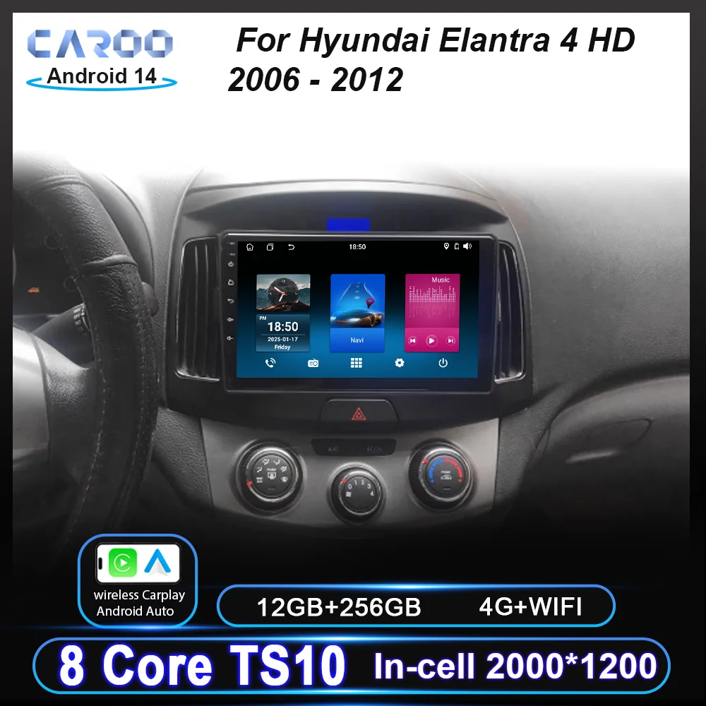 Android 14 Carplay Android Auto Radio Stereo For Hyundai Elantra 4 HD 2006 - 2012 Auto Multimidia Video Player Touch Screen 2DIN
Android 14 Carplay Android Auto Radio Stereo For Hyundai Elantra 4 HD 2006 - 2012 Auto Multimidia Video Player Touch Screen 2DIN