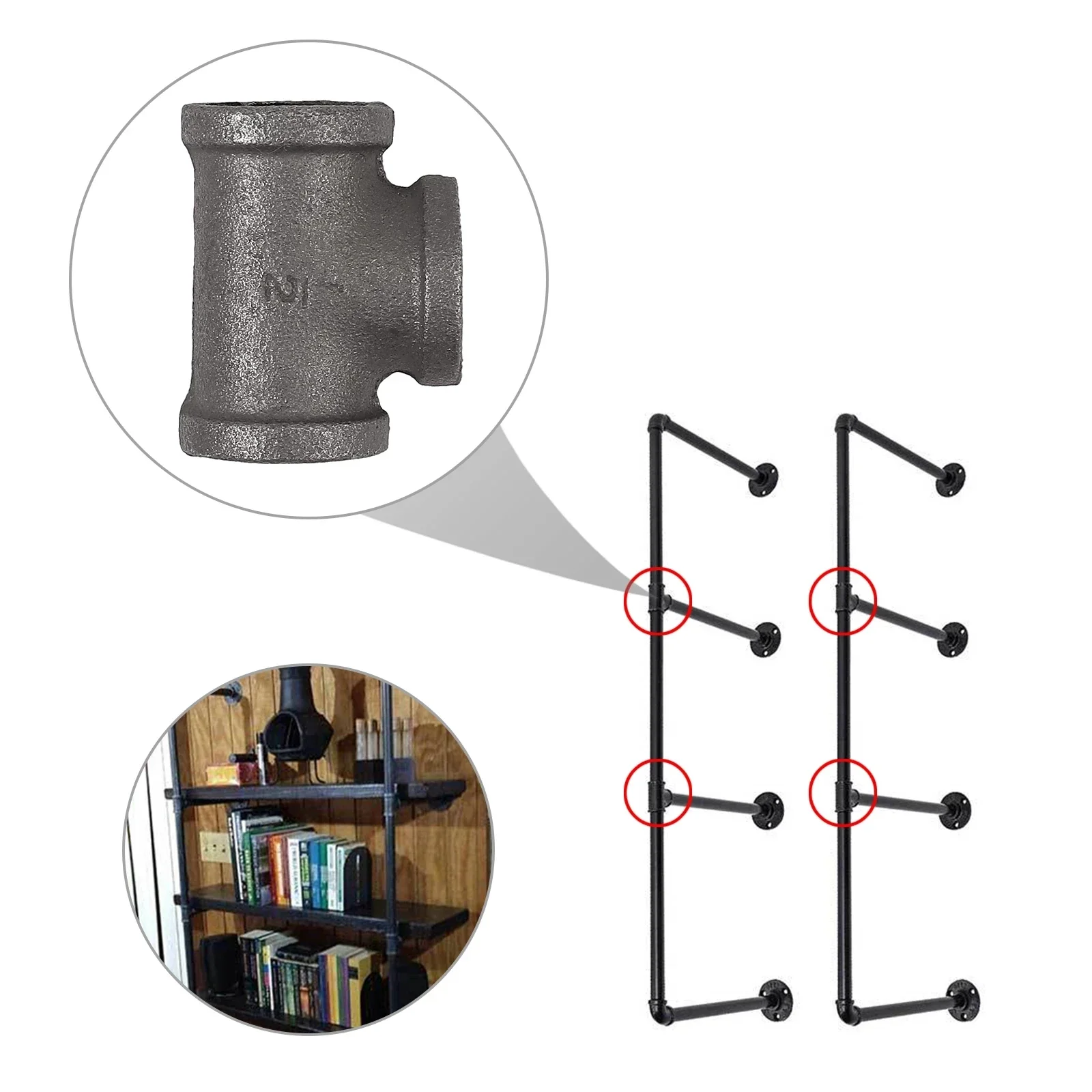 10 шт. тройник для труб из ковкого чугуна, тройник из кованого железа, фитинг 1/2 дюйма 3/4 дюйма 1 дюйм для резьбовой трубы BSP, вешалка для книжных полок
10 шт. тройник для труб из ковкого чугуна, тройник из кованого железа, фитинг 1/2 дюйма 3/4 дюйма 1 дюйм для резьбовой трубы BSP, вешалка для книжных полок