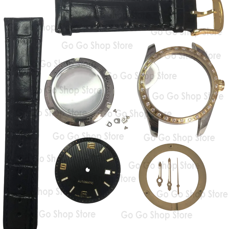 9015 case full set, watch accessories, watch case, stainless steel watch case, excluding movement
9015 case full set, watch accessories, watch case, stainless steel watch case, excluding movement