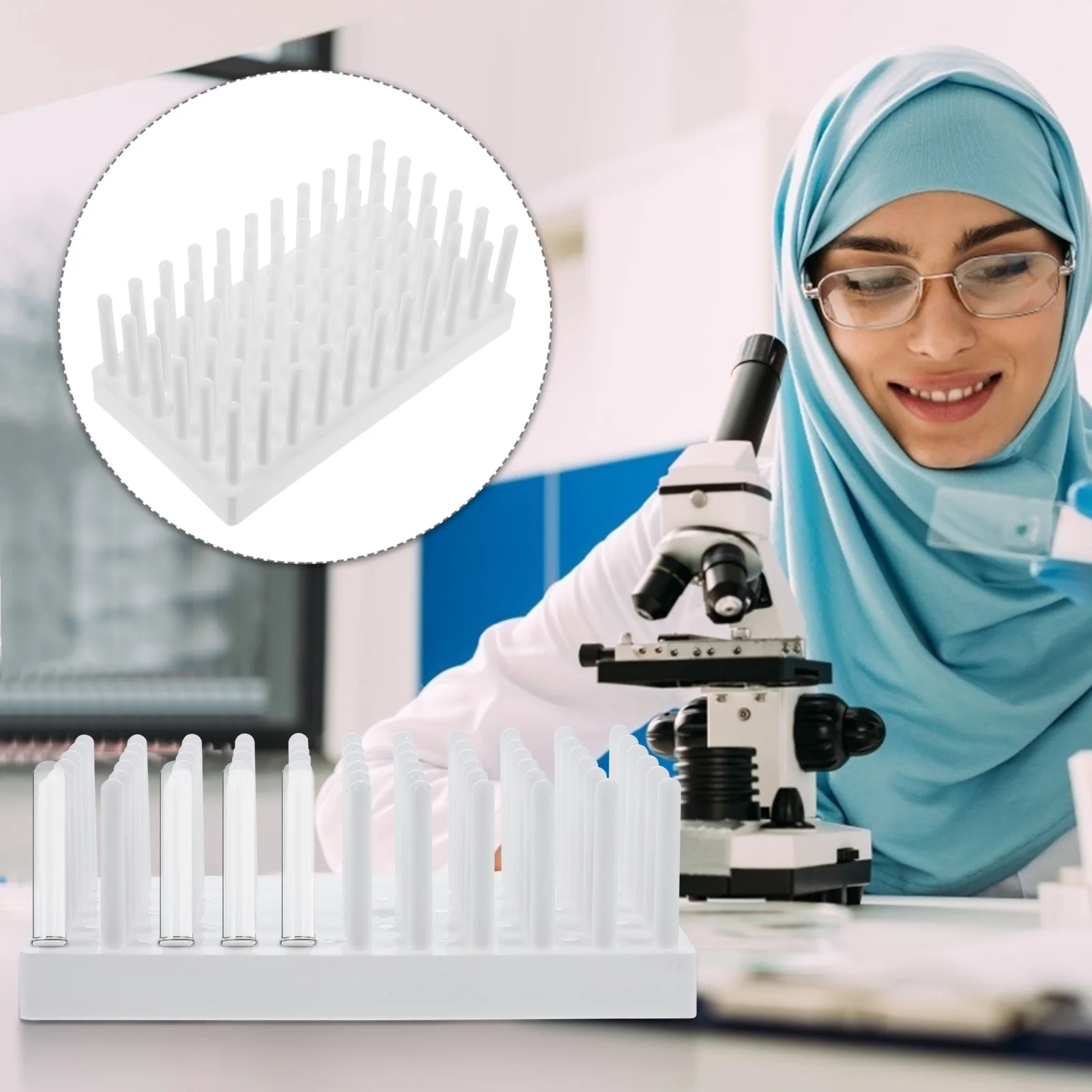 Test Tube Rack 128 Peg Drying Stand Polypropylene Laboratory Tool Centrifuge Shelf Strong Plastic Material Versatile Bench Top
Test Tube Rack 128 Peg Drying Stand Polypropylene Laboratory Tool Centrifuge Shelf Strong Plastic Material Versatile Bench Top