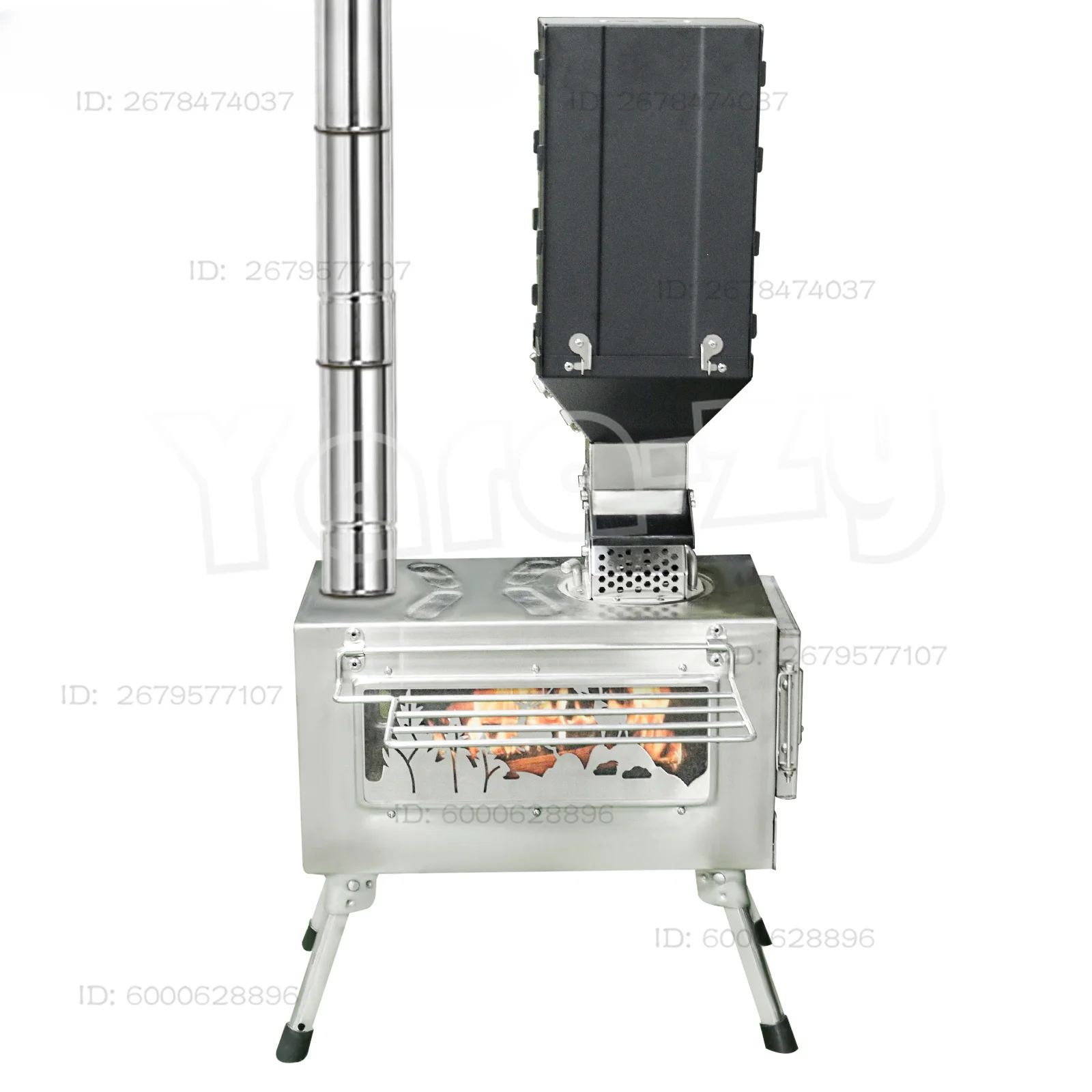 Portable Windproof Outdoor Pellet Fire Wood Heater with Burner Stove Bin for Camping Tent
Portable Windproof Outdoor Pellet Fire Wood Heater with Burner Stove Bin for Camping Tent