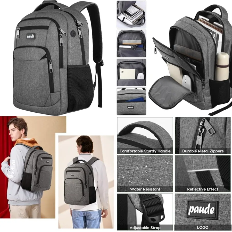 Backpack for Women and Men, School College Backpack Laptop bookbag with USB Port for High School Student
Backpack for Women and Men, School College Backpack Laptop bookbag with USB Port for High School Student