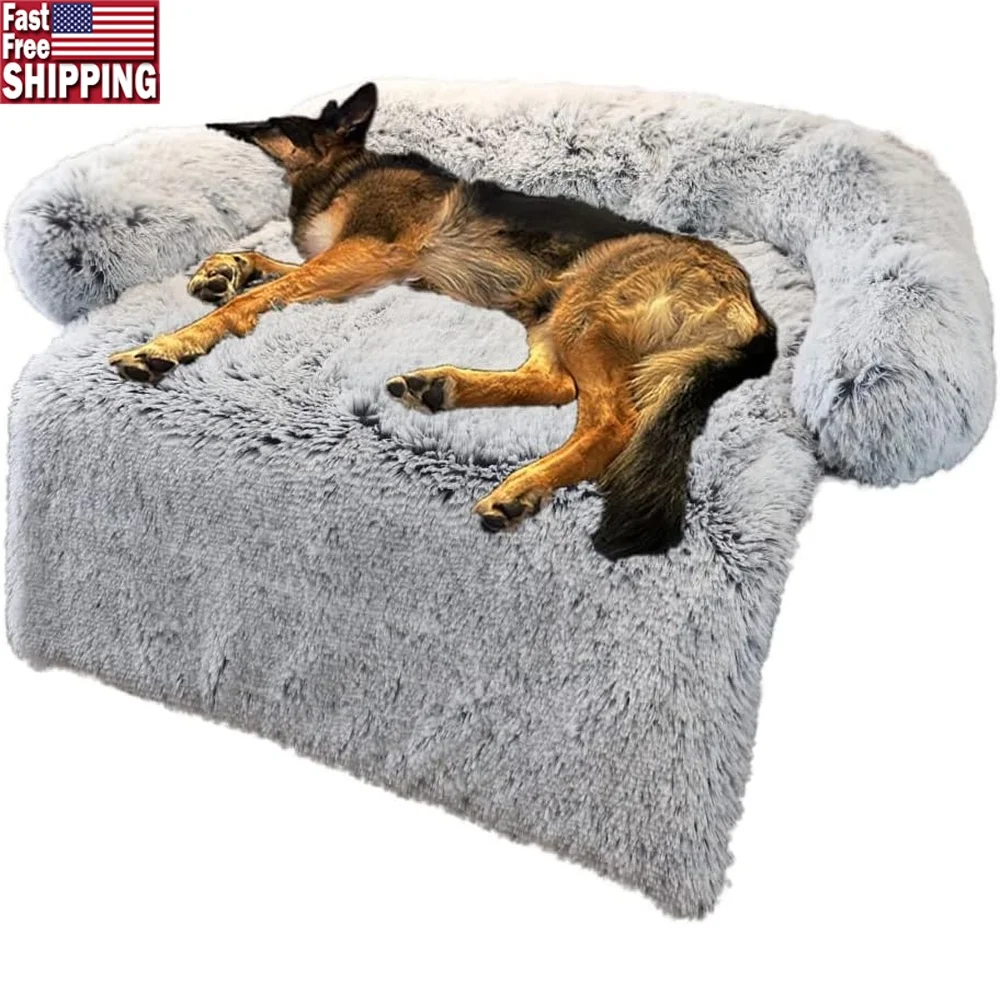 Calming Dog Bed Plush Mat with Removable Washable Cover Non-Slip Dog Crate Pad Furniture Protector Dogs Cats Large Medium Small
Calming Dog Bed Plush Mat with Removable Washable Cover Non-Slip Dog Crate Pad Furniture Protector Dogs Cats Large Medium Small