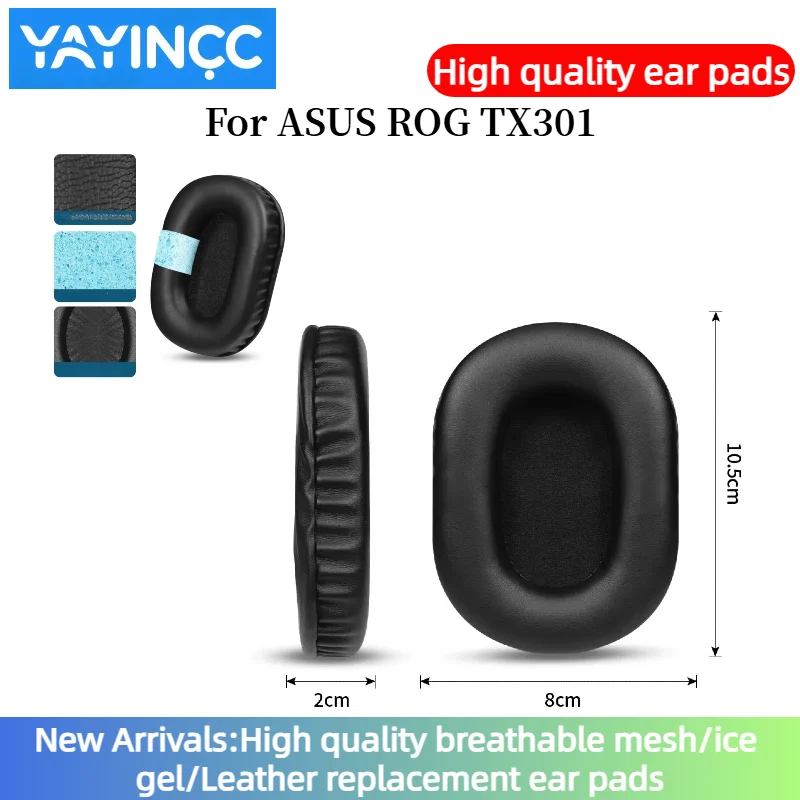Soft Foam Protein Leather Headphone Earpads Ear Pads Compatible For ASUS ROG TX301 Headset Earmuff Earphone Sleeve repair parts
Soft Foam Protein Leather Headphone Earpads Ear Pads Compatible For ASUS ROG TX301 Headset Earmuff Earphone Sleeve repair parts