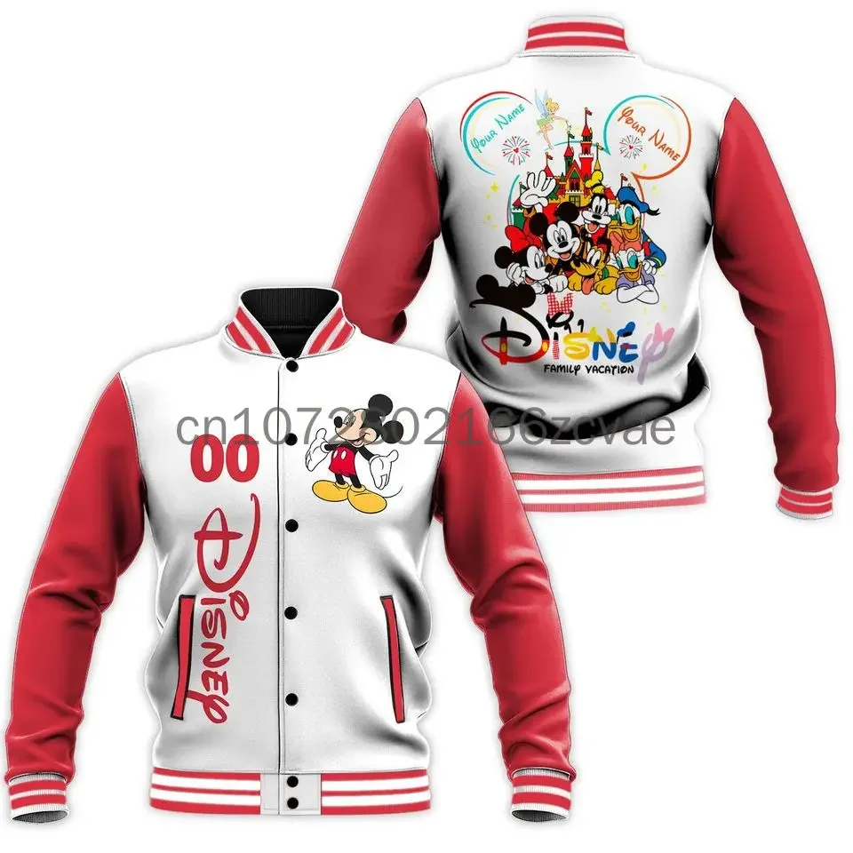 2024 Disney Family Vacation Baseball Jacket Disney Custom Name Casual Baseball Jacket Oversize Street Men's and Women's Jacket
2024 Disney Family Vacation Baseball Jacket Disney Custom Name Casual Baseball Jacket Oversize Street Men's and Women's Jacket