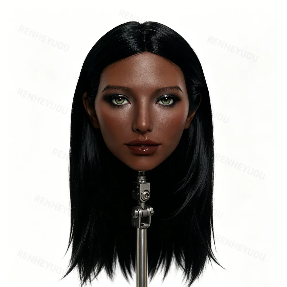 Silicone black skin head sculpture model, human doll accessory BJD head collection, suitable for wig display
Silicone black skin head sculpture model, human doll accessory BJD head collection, suitable for wig display