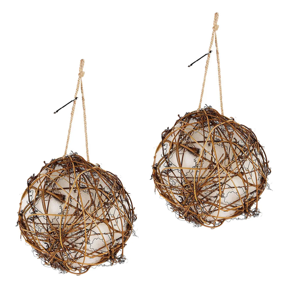 Spherical Bird Nest Material Feeders Multi purpose Globe Wooden Toy for Outdoors Strong Cotton Filling Nest Hummingbird
Spherical Bird Nest Material Feeders Multi purpose Globe Wooden Toy for Outdoors Strong Cotton Filling Nest Hummingbird