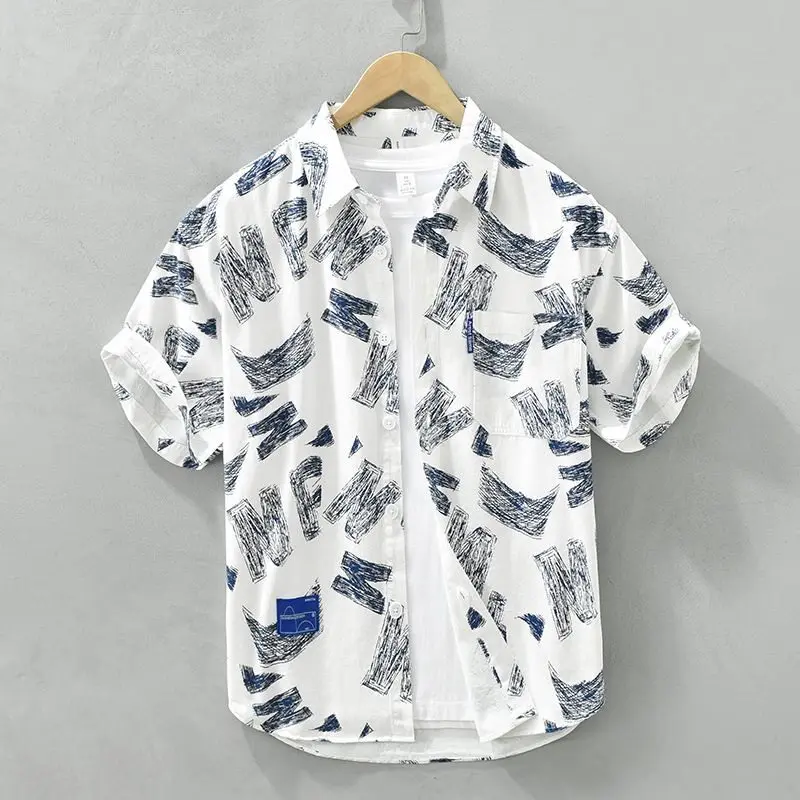Summer Thin Casual Hawaiian Shirt Men's Beachwear Versatile Loose Fit Cotton Printed Short Sleeve No Ironing Required
Summer Thin Casual Hawaiian Shirt Men's Beachwear Versatile Loose Fit Cotton Printed Short Sleeve No Ironing Required