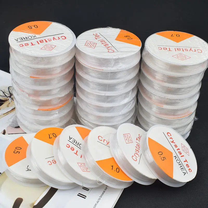 10 Rolls Transparent Elastic Thread Cord For Jewelry Making Beading Bracelet Necklace Crystal String Line DIY Findings Supplies
10 Rolls Transparent Elastic Thread Cord For Jewelry Making Beading Bracelet Necklace Crystal String Line DIY Findings Supplies