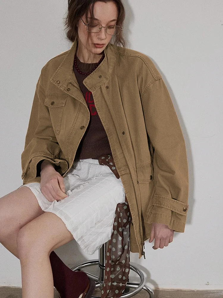 Женская джинсовая рабочая куртка Lofi Choose свободного кроя, весна-осень, винтажная, с множеством карманов, дышащая, удобная
Женская джинсовая рабочая куртка Lofi Choose свободного кроя, весна-осень, винтажная, с множеством карманов, дышащая, удобная