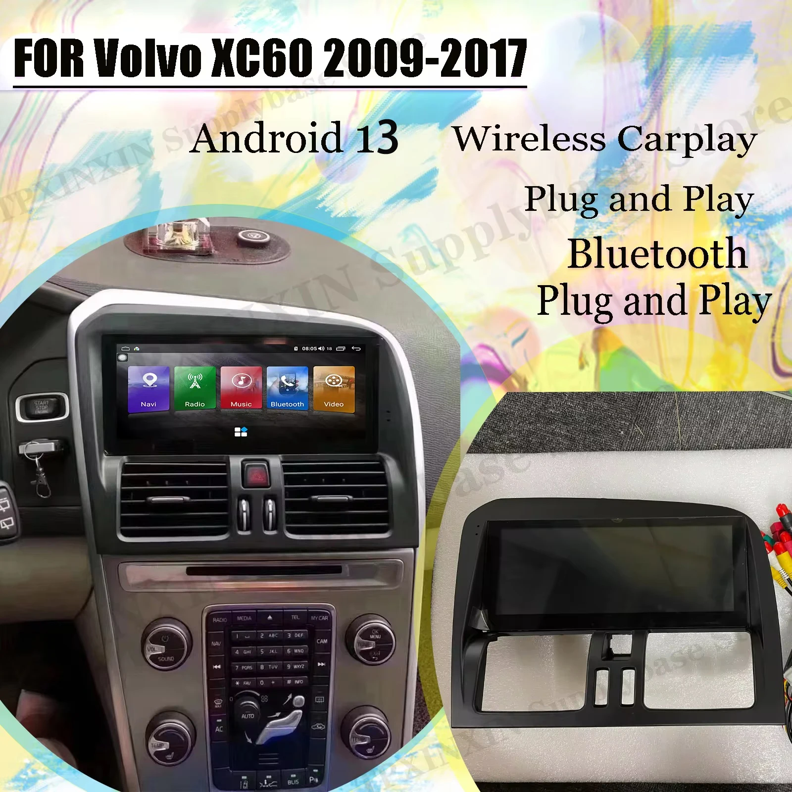 LHD Multimedia Android For Volvo XC60 2009 2010 2011 2012 2013 2014 2015 2016 2017 GPS Navigation Radio Coche Stereo Head Unit
LHD Multimedia Android For Volvo XC60 2009 2010 2011 2012 2013 2014 2015 2016 2017 GPS Navigation Radio Coche Stereo Head Unit