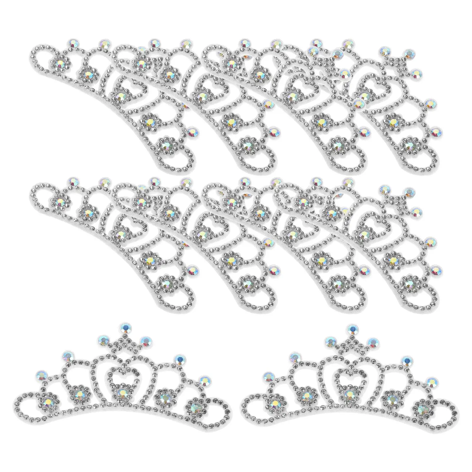 10 Pcs Crown Applique Elegant Design Comfortable Material Versatile Usage Garment Decor Sewing Fabric Nonwoven Rhinestone
10 Pcs Crown Applique Elegant Design Comfortable Material Versatile Usage Garment Decor Sewing Fabric Nonwoven Rhinestone