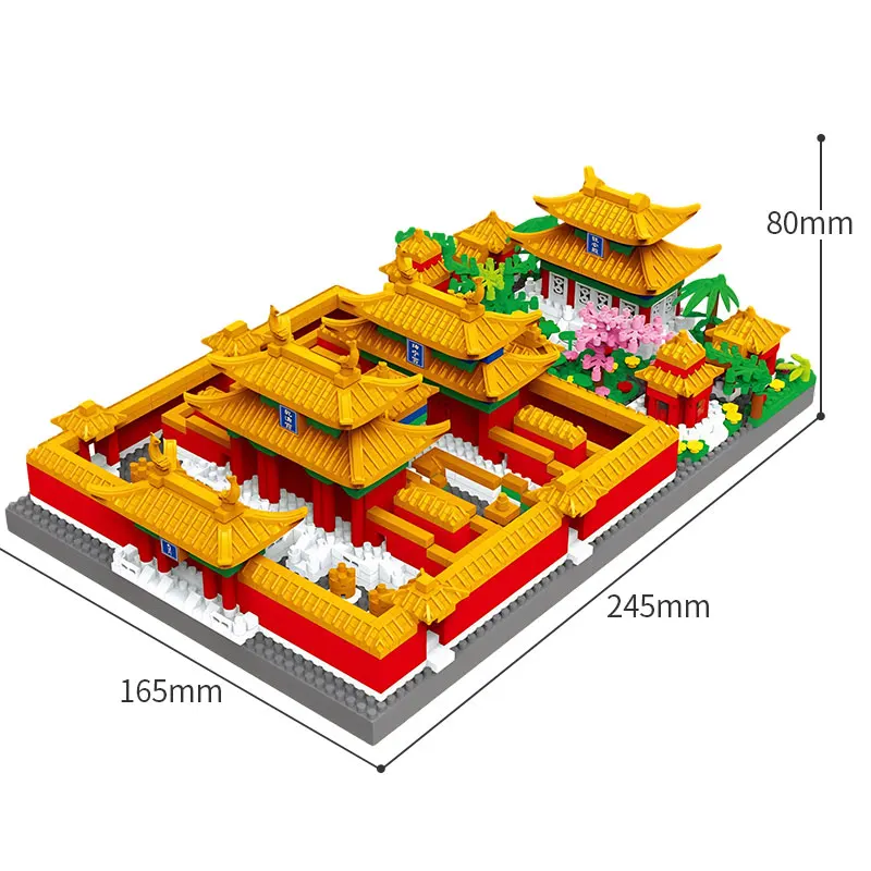 Ancient style architecture The Forbidden City Beijing DIY Mini Blocks Classic and Famous Chinese Traditional Garden Puzzle Gift
Ancient style architecture The Forbidden City Beijing DIY Mini Blocks Classic and Famous Chinese Traditional Garden Puzzle Gift