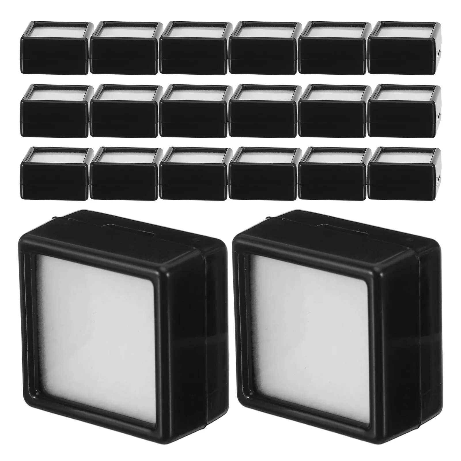 20Pcs Jewelry Display Boxes Clear Lid Square Acrylic Gemstone Storage Containers Mini Showcase Case for Gems Crystal Packing
20Pcs Jewelry Display Boxes Clear Lid Square Acrylic Gemstone Storage Containers Mini Showcase Case for Gems Crystal Packing