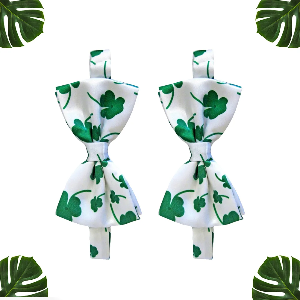 2pcs Bow Tie Festival Gold Stamping Shamrock Bowties Fashion Party Tie Photo Props for St Patricks Day(White)
2pcs Bow Tie Festival Gold Stamping Shamrock Bowties Fashion Party Tie Photo Props for St Patricks Day(White)