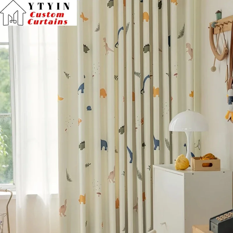 Нестандартный размер! Современные детские бежевые шторы с рисунком динозавра из мультфильма для гостиной, столовой, спальни, декор, окно, белый тюль
Нестандартный размер! Современные детские бежевые шторы с рисунком динозавра из мультфильма для гостиной, столовой, спальни, декор, окно, белый тюль