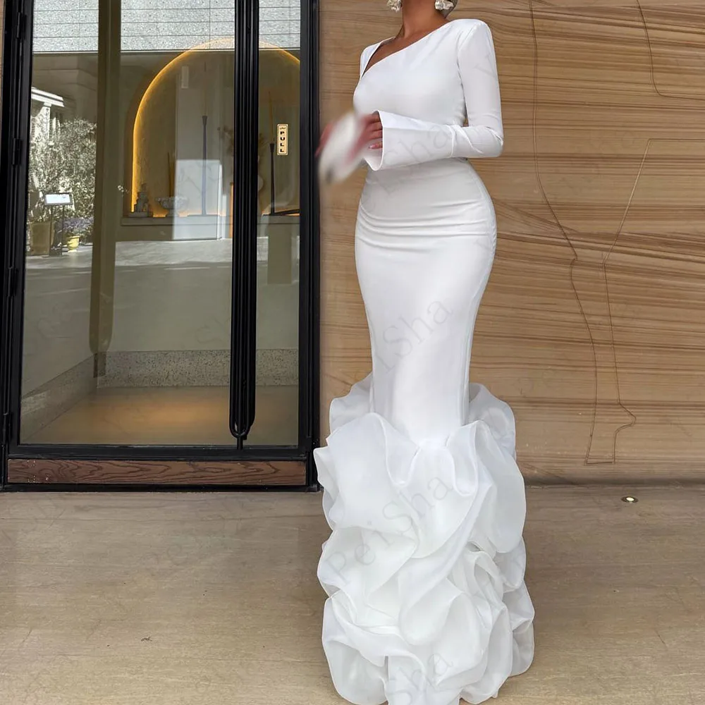 Customized Straight Prom Dresses Floor-Length V-Neck Full Sleeve Evening Gown Simple Fashion Draped Casual PartY Gown
Customized Straight Prom Dresses Floor-Length V-Neck Full Sleeve Evening Gown Simple Fashion Draped Casual PartY Gown