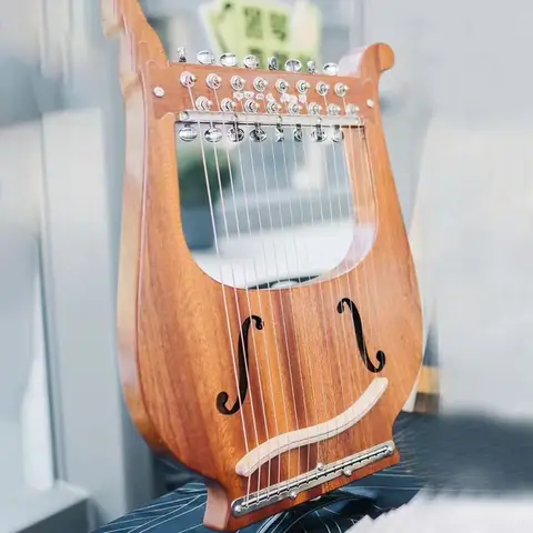 16 String Harp Sapele Wood Adjustable Harp Portable Professional Lira Harps Children Handheld Small Harps String Instruments