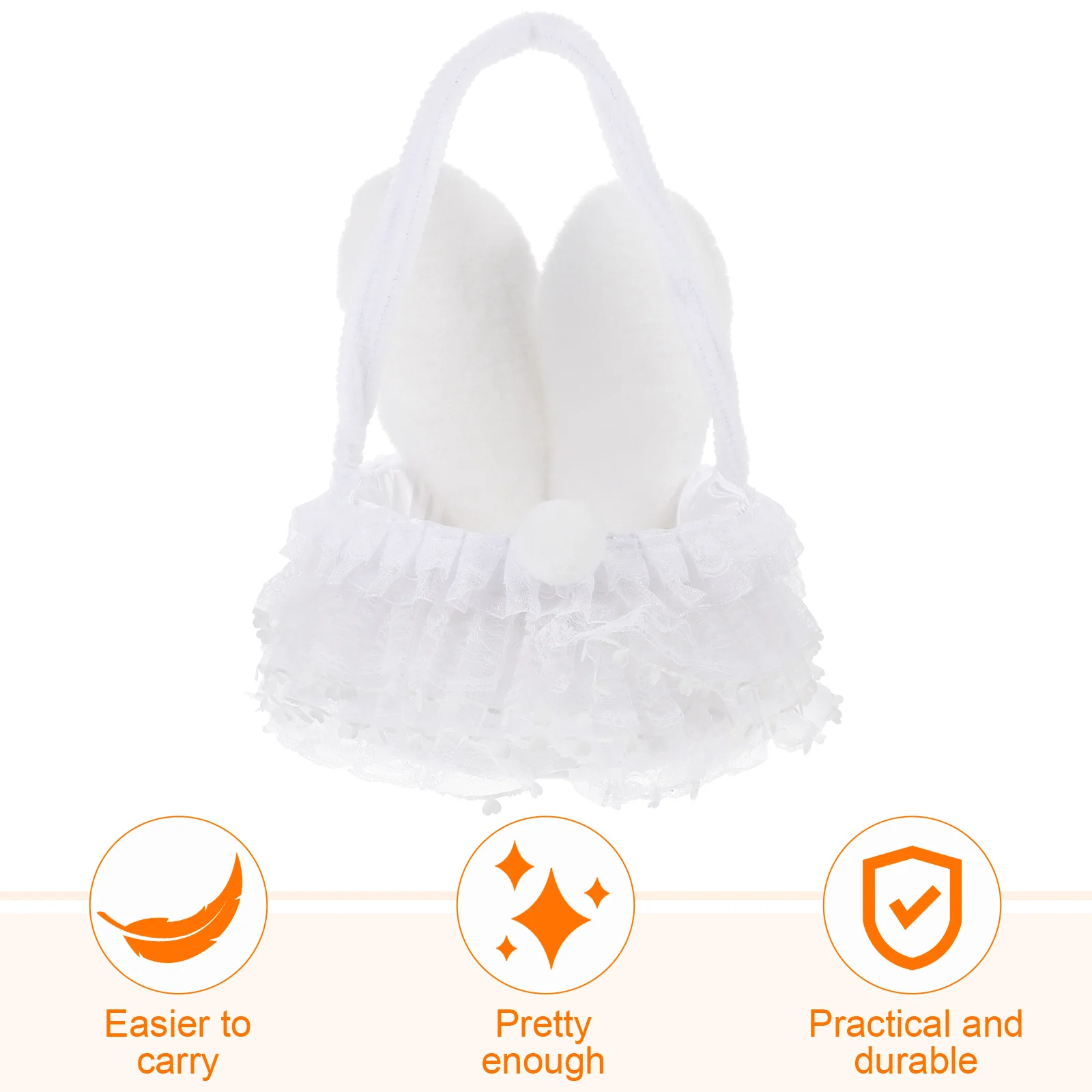 Bunny Ear Flower Basket Adorable Portable Easter Basket Small Handle Flower Girl Wedding Party Baskets Baskets with Handles
Bunny Ear Flower Basket Adorable Portable Easter Basket Small Handle Flower Girl Wedding Party Baskets Baskets with Handles