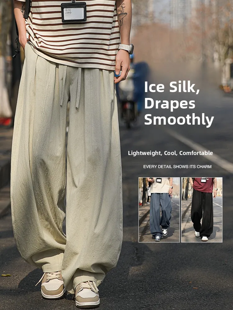 Loose Fit Cotton Linen Lantern Pants Men Summer Thin Wide Leg Knife Pants Straight Pure Cotton Casual Long Trousers
Loose Fit Cotton Linen Lantern Pants Men Summer Thin Wide Leg Knife Pants Straight Pure Cotton Casual Long Trousers