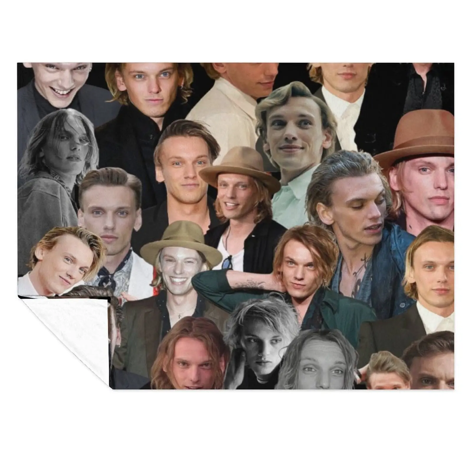 Jamie Campbell Bower photo collage Throw Blanket Polar Summer Quilt Blankets
Jamie Campbell Bower photo collage Throw Blanket Polar Summer Quilt Blankets