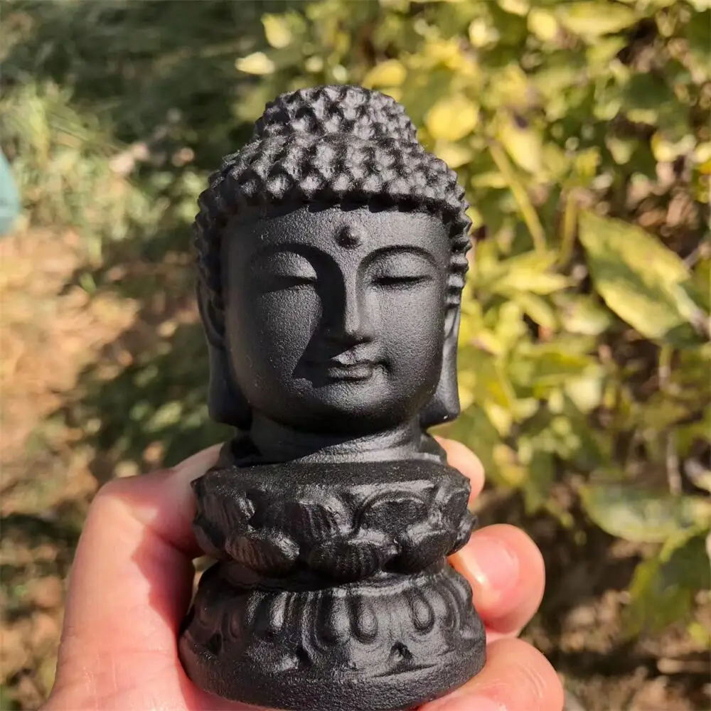 10cm Black Obsidian Buddha Head Carving Natural Crystal Quartz Healing Mineral Polished Home Decor Ornament
10cm Black Obsidian Buddha Head Carving Natural Crystal Quartz Healing Mineral Polished Home Decor Ornament