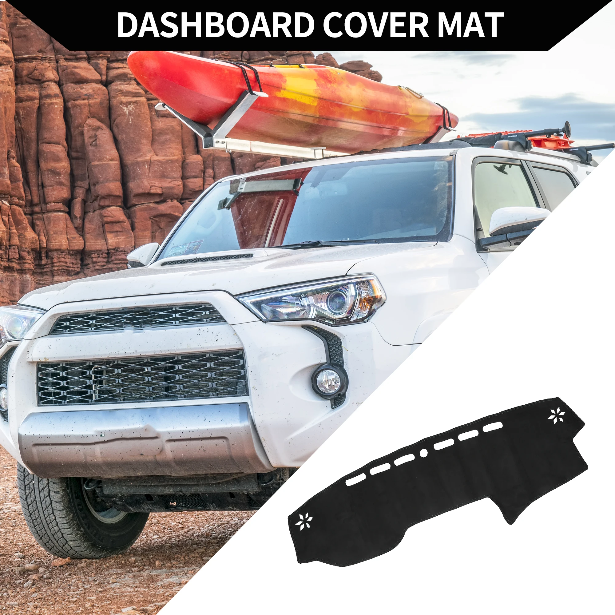 UXCELL коврик для приборной панели для Toyota 4runner 2015-2019, нескользящий солнцезащитный ковер
UXCELL коврик для приборной панели для Toyota 4runner 2015-2019, нескользящий солнцезащитный ковер