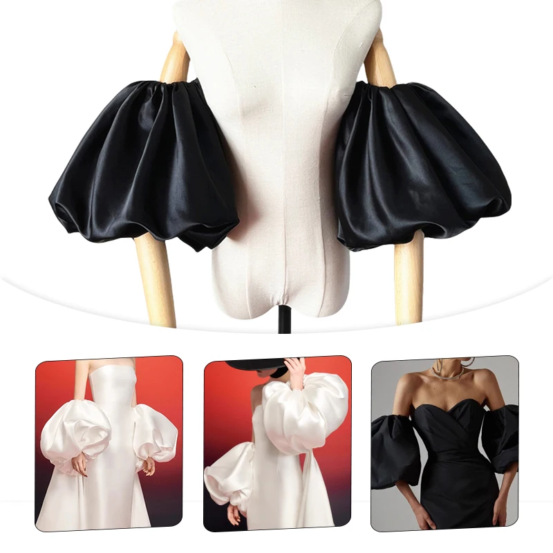 Detachable Bridal Sleeves Satin Arm Covers for Wedding Decorative Big Puff Sleeves Shiny Fashion Party Stage Dress Accessory
Detachable Bridal Sleeves Satin Arm Covers for Wedding Decorative Big Puff Sleeves Shiny Fashion Party Stage Dress Accessory