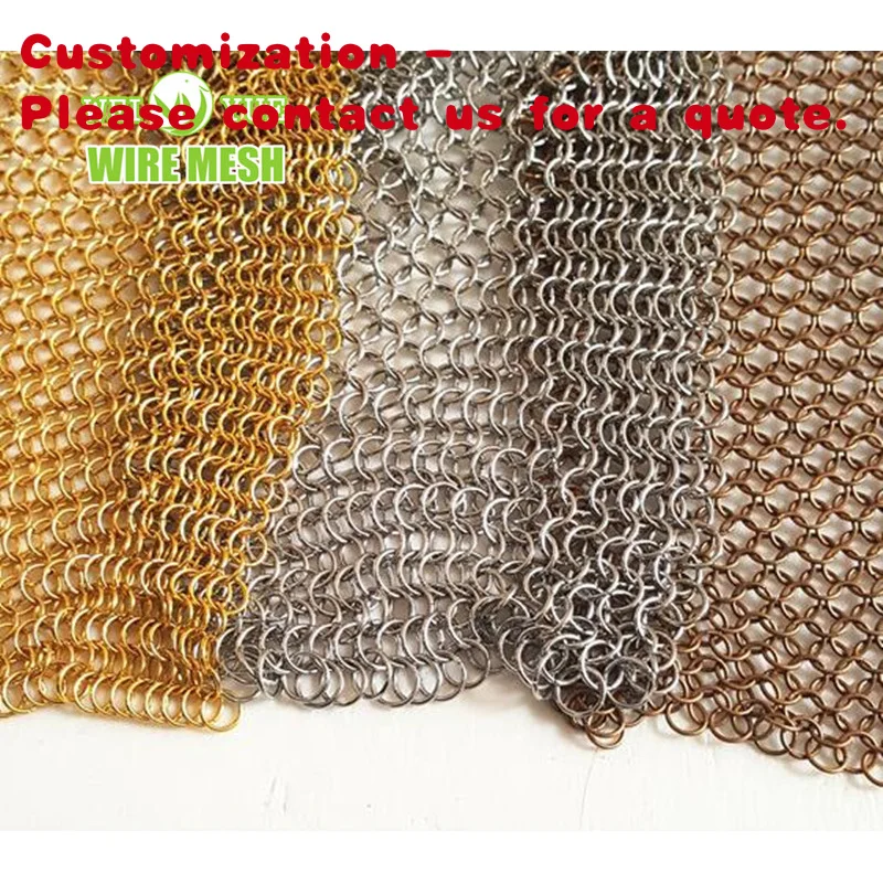custom.Stainless Steel Decorative Chainmail Metal Ring Mesh Drapery Curtain Chain Link Screen
custom.Stainless Steel Decorative Chainmail Metal Ring Mesh Drapery Curtain Chain Link Screen