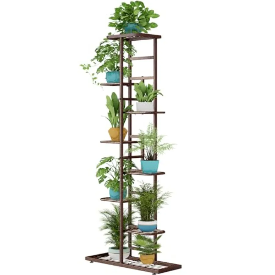 Plant Stand Indoor Outdoor Metal 8 Tier 9 Potted Multiple Flower Pot Holder Shelf Planter Display Shelving Unit for Patio Garde
Plant Stand Indoor Outdoor Metal 8 Tier 9 Potted Multiple Flower Pot Holder Shelf Planter Display Shelving Unit for Patio Garde