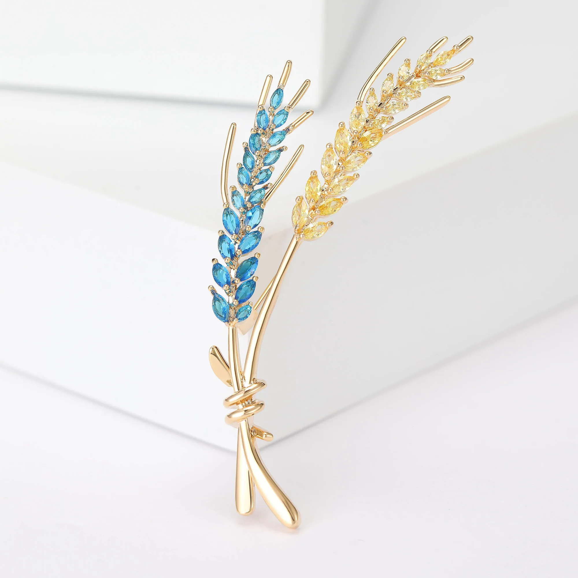 14K Gold Plated Wheat Brooches for Women Unisex Classical 5-color Plant Pins Office Party Friend Gifts Accessories
14K Gold Plated Wheat Brooches for Women Unisex Classical 5-color Plant Pins Office Party Friend Gifts Accessories