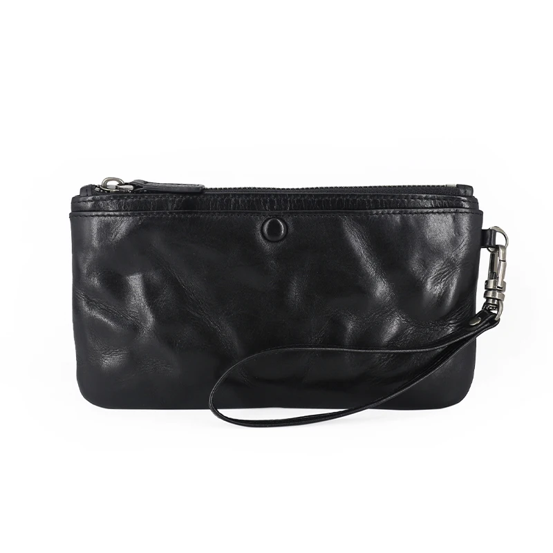 Long Wallet Cowhide leather Mobile Phone Bag Men's European and American Personalized Wallets Youth Zipper Clutch Bag
Long Wallet Cowhide leather Mobile Phone Bag Men's European and American Personalized Wallets Youth Zipper Clutch Bag