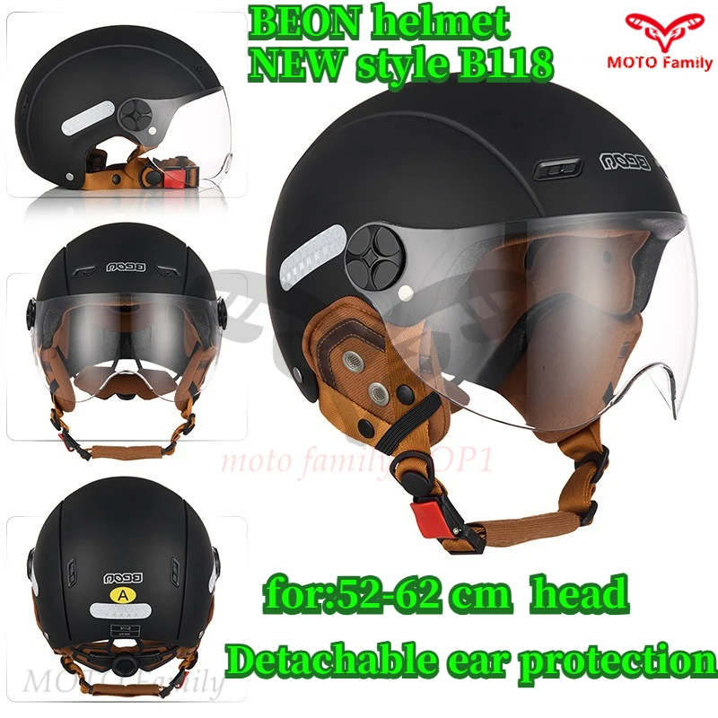 Motorcycle Men's Universal Half Helmet Safety Hat Winter Warm Motorcycle BEON Helmet Women motorbike helmet
Motorcycle Men's Universal Half Helmet Safety Hat Winter Warm Motorcycle BEON Helmet Women motorbike helmet