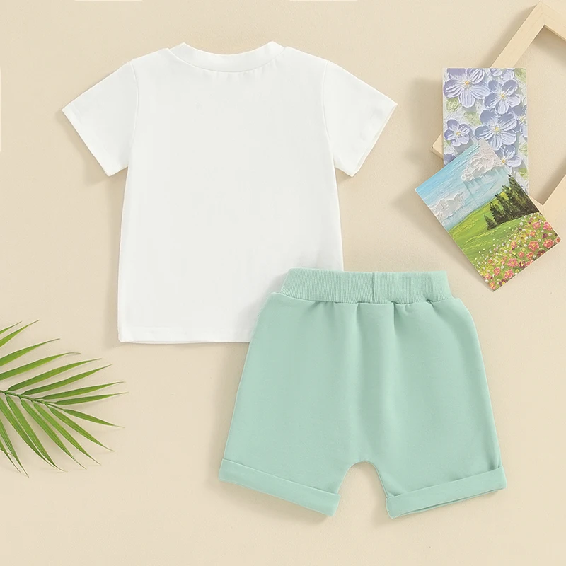 Infant Girls 2Pcs Summer Clothes Toddler Baby Letters Short Sleeve Cotton T-Shirt Elastic Waist Shorts Set
Infant Girls 2Pcs Summer Clothes Toddler Baby Letters Short Sleeve Cotton T-Shirt Elastic Waist Shorts Set