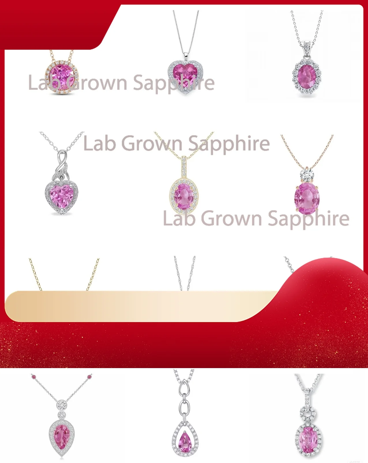 M-Lab Grown Sapphire Pink Color for Jewel Making DIY Ring Necklace Earrings Main Materials with AGL Certificate Daily matching
M-Lab Grown Sapphire Pink Color for Jewel Making DIY Ring Necklace Earrings Main Materials with AGL Certificate Daily matching