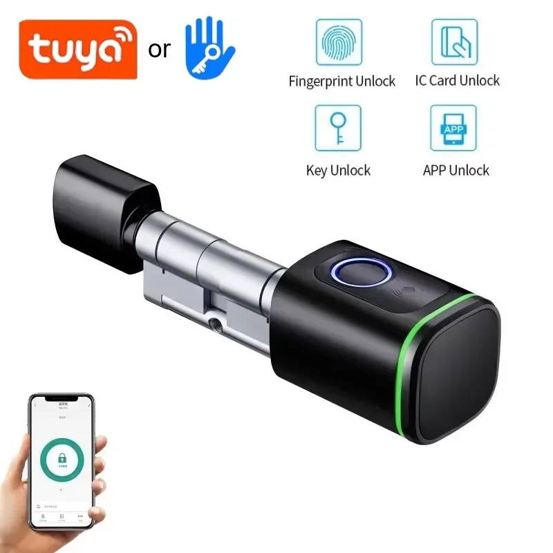 Умный дверной замок TTLock/Tuya, ключ от отпечатков пальцев, IC-карта, NFC, удаленная разблокировка, умный электронный дверной замок с сердечником цилиндра «сделай сам»
Умный дверной замок TTLock/Tuya, ключ от отпечатков пальцев, IC-карта, NFC, удаленная разблокировка, умный электронный дверной замок с сердечником цилиндра «сделай сам»