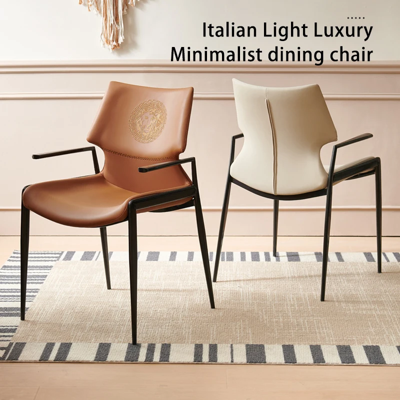 Soft Leather Modern Dining Chair with Armrests Luxury Comfort Home Office Curved Backrest Dinner Chairs for Kitchen Table Chair
Soft Leather Modern Dining Chair with Armrests Luxury Comfort Home Office Curved Backrest Dinner Chairs for Kitchen Table Chair