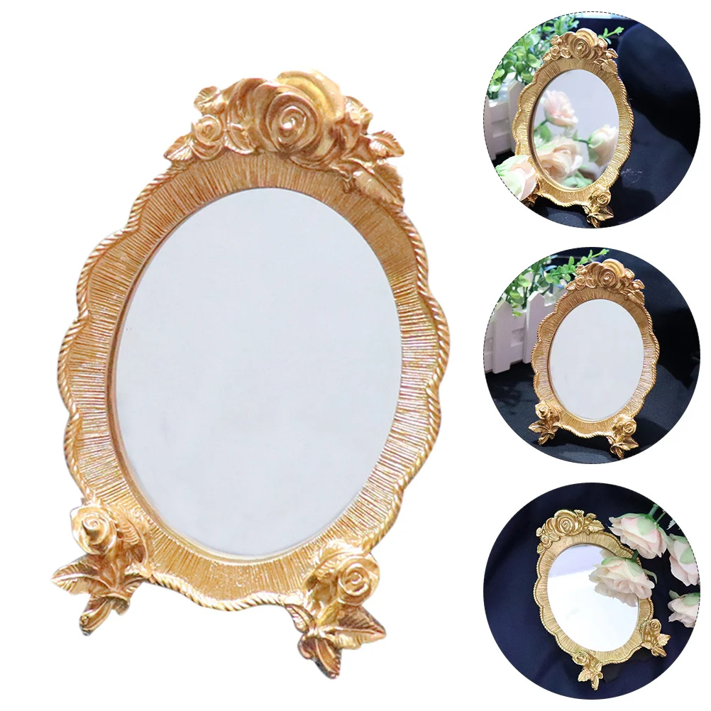Standing Makeup Mirror Retro Desktop Mirror Stable Base Home Use Women Makeup Tool Vintage Style Women Supply
Standing Makeup Mirror Retro Desktop Mirror Stable Base Home Use Women Makeup Tool Vintage Style Women Supply