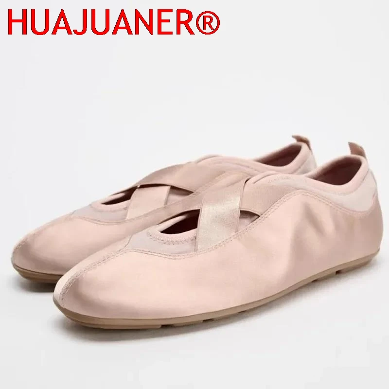 Brand Designer Women's Ballet Flats Round Toe Soft Sole Lightweight Satin 2026 Spring Sweet Dancing Mary Jane Shoes for Ladies
Brand Designer Women's Ballet Flats Round Toe Soft Sole Lightweight Satin 2026 Spring Sweet Dancing Mary Jane Shoes for Ladies