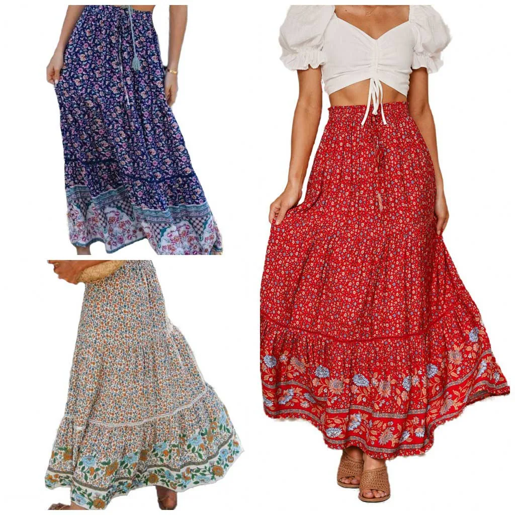 2020 Cross-Border Super Large Swang Print ter Ne Dr Beach Vaion Long Skirt Retro Sle A-Line Cotton Gown
2020 Cross-Border Super Large Swang Print ter Ne Dr Beach Vaion Long Skirt Retro Sle A-Line Cotton Gown
