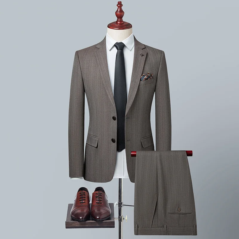 Men's Business Casual (suit + Trousers) High-end Suit Wedding Best Man Dress Fashion Simple Elegant Professional Two-piece Set
Men's Business Casual (suit + Trousers) High-end Suit Wedding Best Man Dress Fashion Simple Elegant Professional Two-piece Set