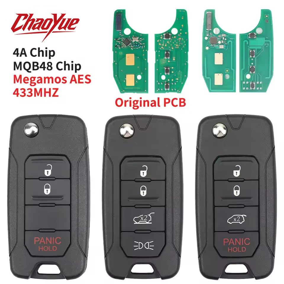 Chao Folding Remote Car Key 4A MQB48 Chip 433MHz For Jeep Renegade 2016 2017 2018 FCCID:2ADFTFI5AM433TX P/N:FI5-AM433TX Flip Key
Chao Folding Remote Car Key 4A MQB48 Chip 433MHz For Jeep Renegade 2016 2017 2018 FCCID:2ADFTFI5AM433TX P/N:FI5-AM433TX Flip Key